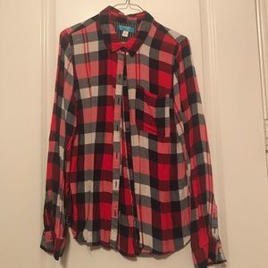 Plaid button down